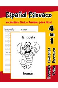 Español Eslovaco Vocabulario Basico Animales para Niños