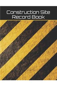 Construction Site Record Book