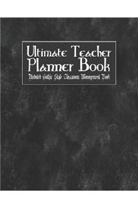 Ultimate Teacher Planner Book Undated Gothic Style Classroom Management Book