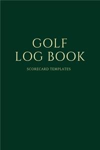 Golf Log Book Scorecard Templates