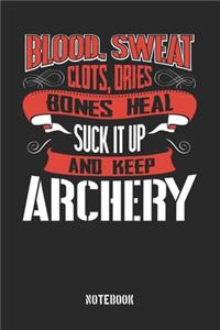 Blood clots sweat dries bones heal. Suck it up and keep Archery