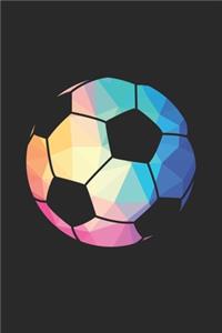 Soccer Training Journal - Gift for Soccer Player - Low Poly Soccer Notebook - Soccer Diary