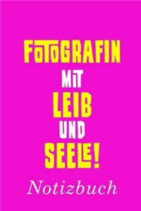 Fotografin Mit Leib Und Seele Notizbuch