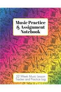 Music Practice & Assignment Notebook