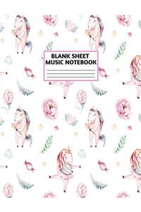 Blank Sheet Music Notebook