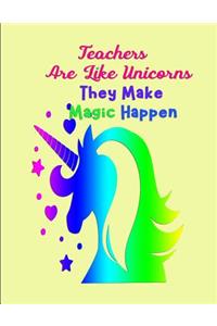 Teachers are like Unicorns they make magic Happen