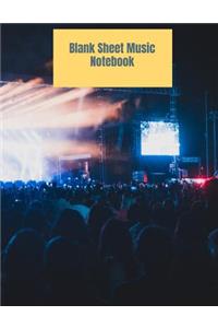 Blank Sheet Music Notebook