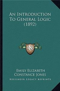 Introduction to General Logic (1892)