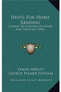 Hints for Home Reading