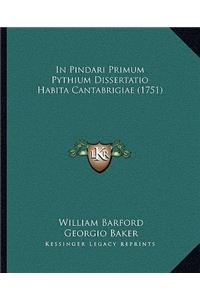 In Pindari Primum Pythium Dissertatio Habita Cantabrigiae (1751)