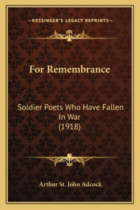 For Remembrance