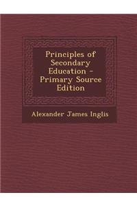 Principles of Secondary Education