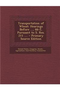 Transportation of Wheat