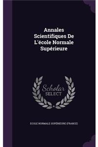 Annales Scientifiques de L'Ecole Normale Superieure