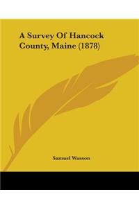Survey Of Hancock County, Maine (1878)