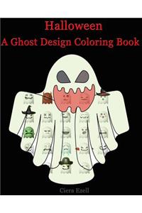 Halloween (A Ghost Design Adult Coloring Book )