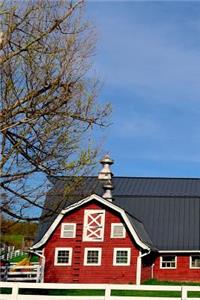 Rustic Bright Red Barn in the Country Journal