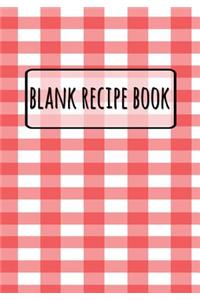 Blank Recipe Book - Classic Red