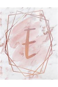 Letter E Lined Journal