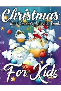 Christmas Word Search Activity Book for Kids