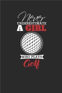 Never Underestimate A Girl Who Plays Golf