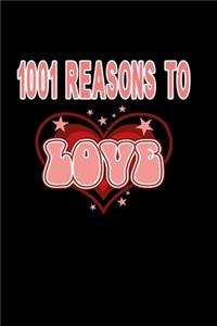 Notizbuch 1001 reasons to love