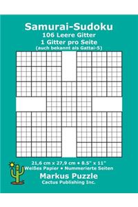 Samurai-Sudoku - 106 leere Gitter