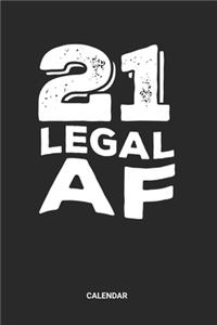 21 Legal AF Calendar