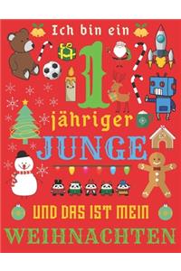 Ich bin ein 1-jähriger Junge und das ist mein Weihnachten
