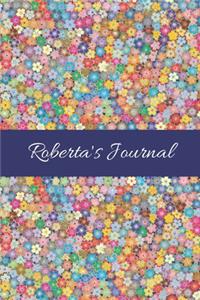 Roberta's Journal: Cute Personalized Name College-Ruled Notebook for Girls & Women - Blank Lined Gift Journal/Diary for Writing & Note Taking