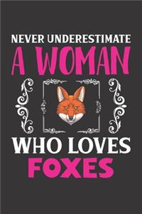 Never Underestimate A Woman Who Loves Foxes