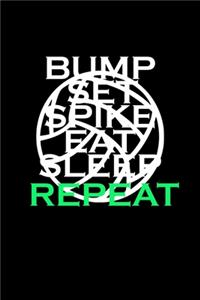 Set, spike, eat, sleep, repeat!