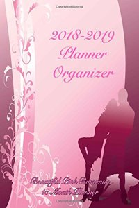 2018-2019 Planner Organizer Beautiful Pink Romantic 18 Month Planner