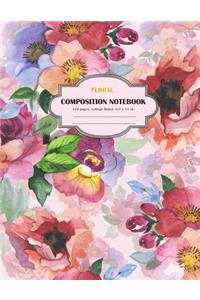 Composition Notebook Floral