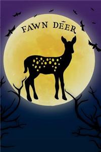 Fawn Deer Notebook Halloween Journal