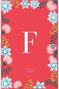 Monogram Letter F Journal