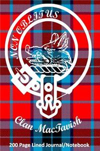 Clan Mactavish 200 Page Lined Journal/Notebook