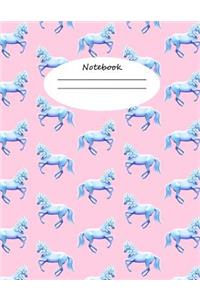 Unicorn Notebook 120pages Cute Horse Pony