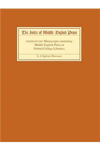 Index of Middle English Prose