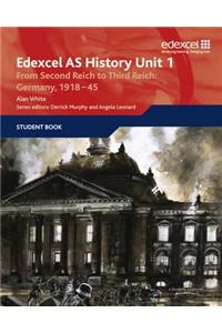 Edexcel GCE History AS Unit 1 F7 From Second Reich to Third Reich: Germany 1918-45