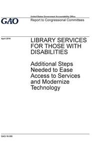 Library services for those with disabilities