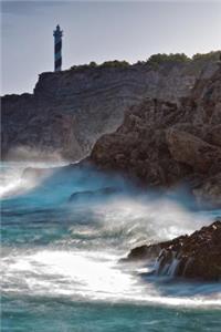 Spain Coastal Lighthouse - Lined Notebook with Margins