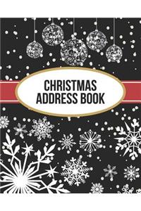 Christmas Address Book: Address Book For Christmas Cards (Send & Receive)(V2)