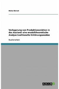 Verlagerung von Produktionsstätten in das Ausland