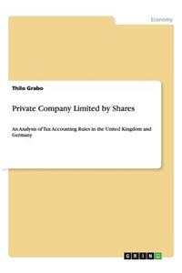 Private Company Limited by Shares