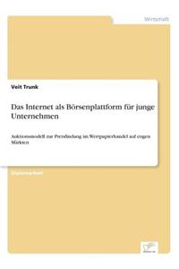 Das Internet als Börsenplattform für junge Unternehmen