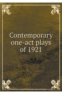 Contemporary One-Act Plays of 1921