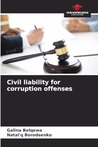 Civil liability for corruption offenses