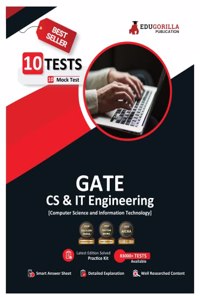 GATE 2024 : Computer Science and Information Technology Book (CS & IT) - 10 Full Length Mock Tests (Solved Objective Questions) with Free Access to Online Tests