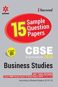 CBSE 15 Sample Paper BUSINESS STUDIES for Class 12th
